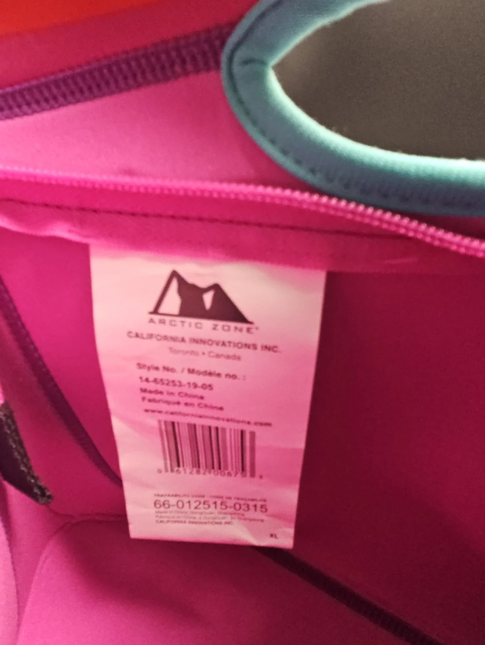 Artic Zone L.N.C.H. Striped Neoprene Insulated Lunch Bag / Cooler
